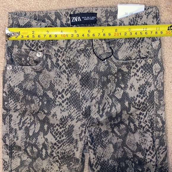 ZARA | Snake Print High Rise Skinny Jean - Picture 8 of 12